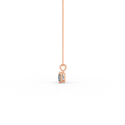 Asscher Cut Moissanite Solitaire Pendant in 14K Gold Plated